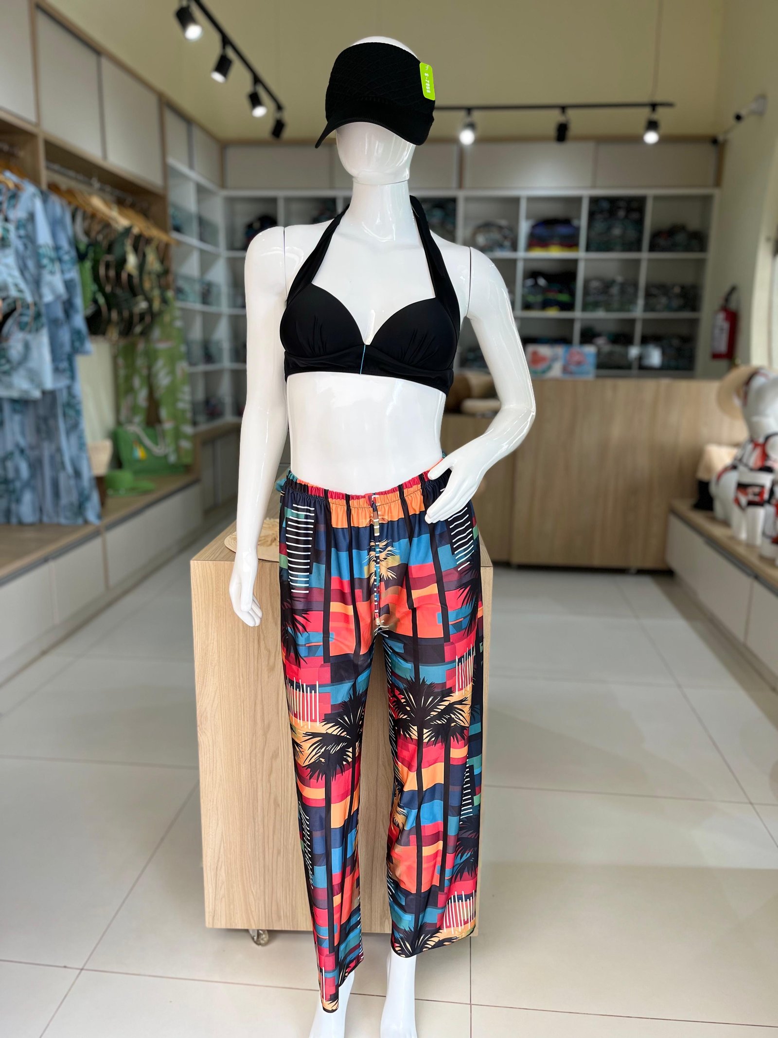 Calça Pantalona Estampada