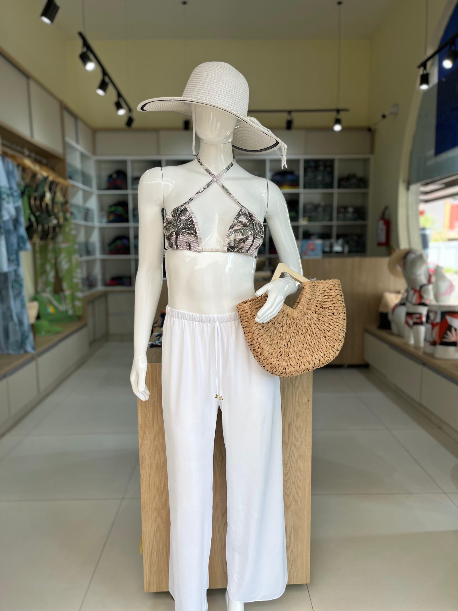 Calça Pantalona Estampada